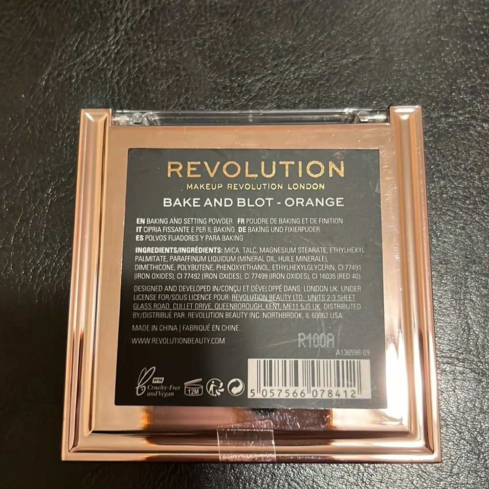 Revolution Bake & Blot Powder - Orange New .19 Oz